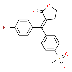 ChemSpider 2D Image | BMS-347070 | C18H15BrO4S