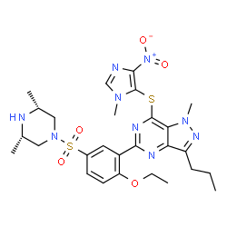 ChemSpider 2D Image | MUTAPRODENAFIL | C27H35N9O5S2