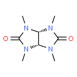 ChemSpider 2D Image | cis-1,3,4,6-Tetramethyltetrahydroimidazo[4,5-d]imidazole-2,5(1H,3H)-dione | C8H14N4O2