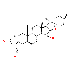 ChemSpider 2D Image | DIGITOGENIN 2,3-DIACETATE | C31H48O7