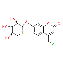 ChemSpider 2D Image | 4-(Chloromethyl)-2-oxo-2H-chromen-7-yl 5-thio-beta-D-xylopyranoside | C15H15ClO6S