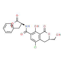 ChemSpider 2D Image | 10-Hydroxyochratoxin A | C20H18ClNO7