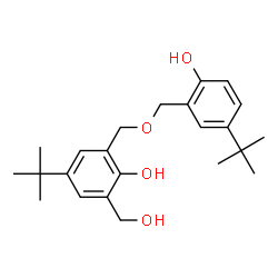 ChemSpider 2D Image | 5,5'-DI-TERT-BUTYL-2,2'-DIHYDROXY-3-HYDROXYMETHYL DIBENZYL ETHER | C23H32O4