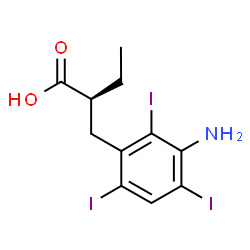 ChemSpider 2D Image | (+)-Iopanoic acid | C11H12I3NO2