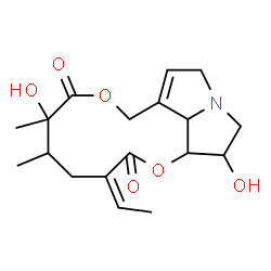 ChemSpider 2D Image | (15Z)-6,12-Dihydroxysenecionan-11,16-dione | C18H25NO6