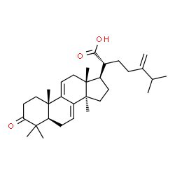 ChemSpider 2D Image | 24-Methylene-3-oxolanosta-7,9(11)-dien-21-oic acid | C31H46O3
