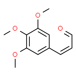 ChemSpider 2D Image | (2Z)-3-(3,4,5-Trimethoxyphenyl)acrylaldehyde | C12H14O4