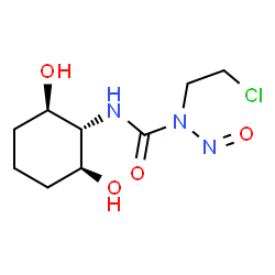 ChemSpider 2D Image | (1?,2?,6?)-N-(2-chloroethyl)-N'-(2,6-dihydroxycyclohexyl)-N-nitroso urea | C9H16ClN3O4