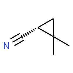 ChemSpider 2D Image | (1R)-2,2-Dimethylcyclopropanecarbonitrile | C6H9N