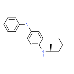 ChemSpider 2D Image | N-[(2S)-4-Methyl-2-pentanyl]-N'-phenyl-1,4-benzenediamine | C18H24N2