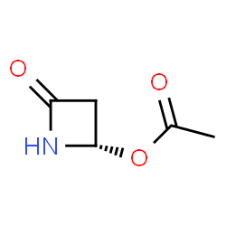 ChemSpider 2D Image | (2S)-4-Oxo-2-azetidinyl acetate | C5H7NO3