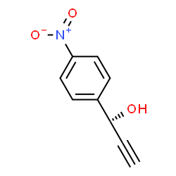 ChemSpider 2D Image | (1R)-1-(4-Nitrophenyl)-2-propyn-1-ol | C9H7NO3