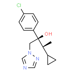 ChemSpider 2D Image | (2R,3R)-cyproconazole | C15H18ClN3O