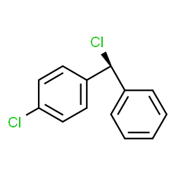 ChemSpider 2D Image | 1-Chloro-4-[(S)-chloro(phenyl)methyl]benzene | C13H10Cl2
