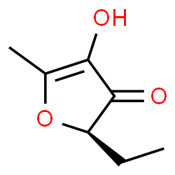 ChemSpider 2D Image | (2R)-2-Ethyl-4-hydroxy-5-methyl-3(2H)-furanone | C7H10O3