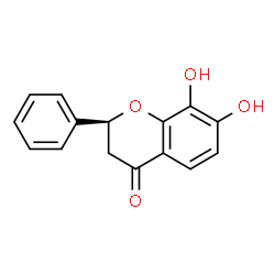 ChemSpider 2D Image | (2S)-7,8-Dihydroxy-2-phenyl-2,3-dihydro-4H-chromen-4-one | C15H12O4