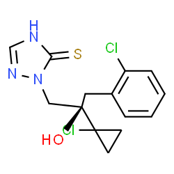 ChemSpider 2D Image | (R)-prothioconazole | C14H15Cl2N3OS