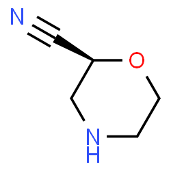 ChemSpider 2D Image | (2S)-2-Morpholinecarbonitrile | C5H8N2O