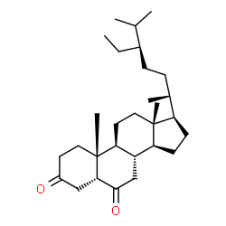 ChemSpider 2D Image | (5beta,24R)-Stigmastane-3,6-dione | C29H48O2