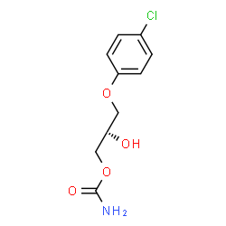ChemSpider 2D Image | (2S)-3-(4-Chlorophenoxy)-2-hydroxypropyl carbamate | C10H12ClNO4