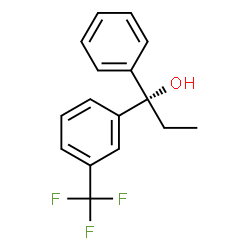 ChemSpider 2D Image | (1S)-1-Phenyl-1-[3-(trifluoromethyl)phenyl]-1-propanol | C16H15F3O
