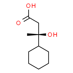 ChemSpider 2D Image | (3S)-3-Cyclohexyl-3-hydroxybutanoic acid | C10H18O3