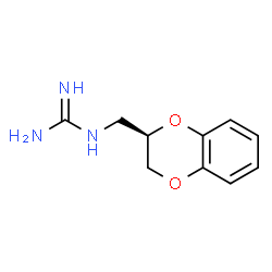 ChemSpider 2D Image | 1-[(2R)-2,3-Dihydro-1,4-benzodioxin-2-ylmethyl]guanidine | C10H13N3O2