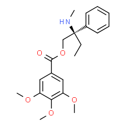 ChemSpider 2D Image | (2R)-2-(Methylamino)-2-phenylbutyl 3,4,5-trimethoxybenzoate | C21H27NO5
