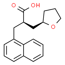 ChemSpider 2D Image | (2R)-3-(1-Naphthyl)-2-[(2R)-tetrahydro-2-furanylmethyl]propanoic acid | C18H20O3
