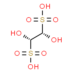 ChemSpider 2D Image | (1S,2S)-1,2-Dihydroxy-1,2-ethanedisulfonic acid | C2H6O8S2