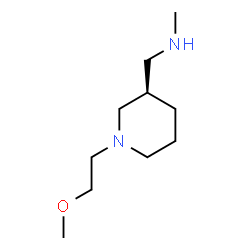 ChemSpider 2D Image | 1-[(3R)-1-(2-Methoxyethyl)-3-piperidinyl]-N-methylmethanamine | C10H22N2O