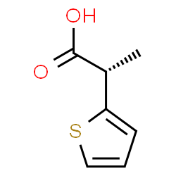 ChemSpider 2D Image | (2S)-2-(2-Thienyl)propanoic acid | C7H8O2S