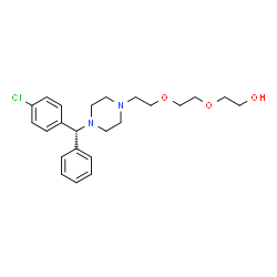 ChemSpider 2D Image | 2-[2-(2-{4-[(R)-(4-Chlorophenyl)(phenyl)methyl]-1-piperazinyl}ethoxy)ethoxy]ethanol | C23H31ClN2O3