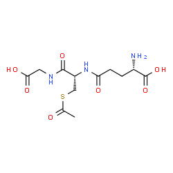 ChemSpider 2D Image | L-gamma-Glutamyl-S-acetyl-D-cysteinylglycine | C12H19N3O7S