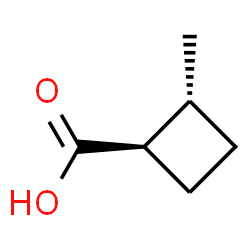 ChemSpider 2D Image | (1R,2R)-2-Methylcyclobutanecarboxylic acid | C6H10O2