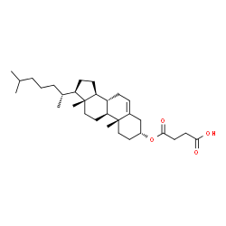 ChemSpider 2D Image | 4-[(3alpha)-Cholest-5-en-3-yloxy]-4-oxobutanoic acid | C31H50O4