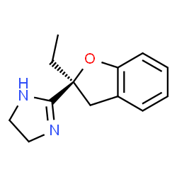 ChemSpider 2D Image | 2-[(2S)-2-Ethyl-2,3-dihydro-1-benzofuran-2-yl]-4,5-dihydro-1H-imidazole | C13H16N2O