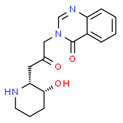 ChemSpider 2D Image | 3-{3-[(2R,3R)-3-Hydroxy-2-piperidinyl]-2-oxopropyl}-4(3H)-quinazolinone | C16H19N3O3