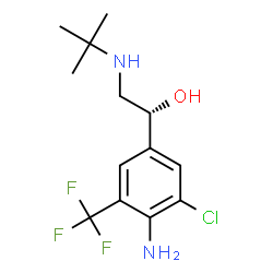 ChemSpider 2D Image | (R)-mabuterol | C13H18ClF3N2O