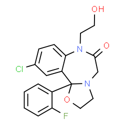 ChemSpider 2D Image | flutazolam | C19H18ClFN2O3