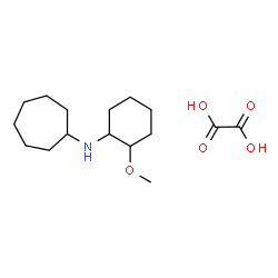 ChemSpider 2D Image | N-(2-Methoxycyclohexyl)cycloheptanamine ethanedioate (1:1) | C16H29NO5