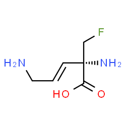 ChemSpider 2D Image | (2S,3E)-2,5-Diamino-2-(fluoromethyl)-3-pentenoic acid | C6H11FN2O2