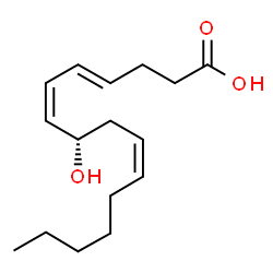 ChemSpider 2D Image | tetranor-12(S)-HETE | C16H26O3