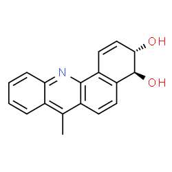 ChemSpider 2D Image | (3S,4S)-7-Methyl-3,4-dihydrobenzo[c]acridine-3,4-diol | C18H15NO2