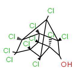 ChemSpider 2D Image | chlordecone alcohol | C10H2Cl10O