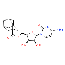 ChemSpider 2D Image | 1-{5-O-[(3R,5S)-Adamantan-1-ylcarbonyl]-beta-D-arabinofuranosyl}-4-amino-2(1H)-pyrimidinone | C20H27N3O6