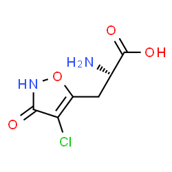 ChemSpider 2D Image | 3-(4-Chloro-3-oxo-2,3-dihydro-1,2-oxazol-5-yl)-L-alanine | C6H7ClN2O4