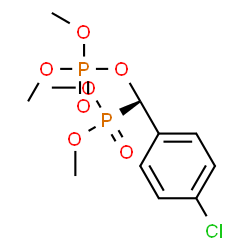 ChemSpider 2D Image | Dimethyl {(S)-(4-chlorophenyl)[(dimethoxyphosphoryl)oxy]methyl}phosphonate | C11H17ClO7P2