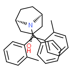 ChemSpider 2D Image | (3-exo)-8-[Bis(2-methylphenyl)methyl]-3-phenyl-8-azabicyclo[3.2.1]octan-3-ol | C28H31NO