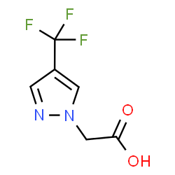ChemSpider 2D Image | [4-(TRIFLUOROMETHYL)PYRAZOL-1-YL]ACETIC ACID | C6H5F3N2O2